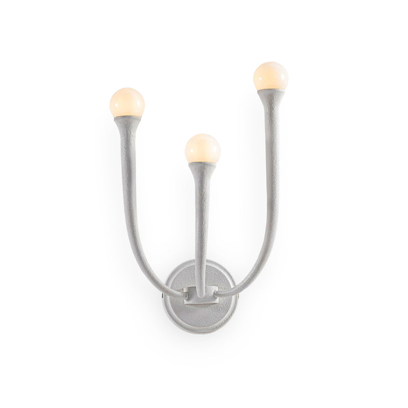Breeze 3 Light Wall Sconce — Matte White