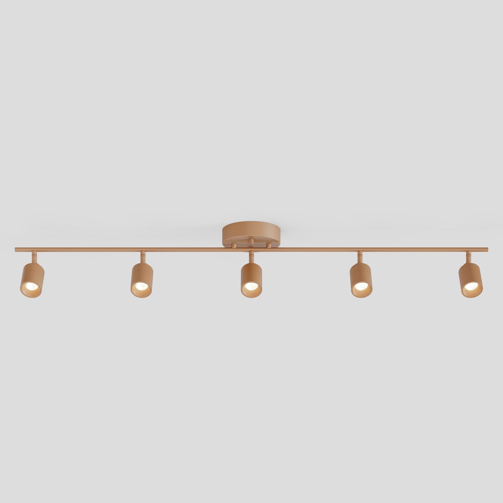 Shura 5 Head Track Light — Matte Warm Brown / 3000K