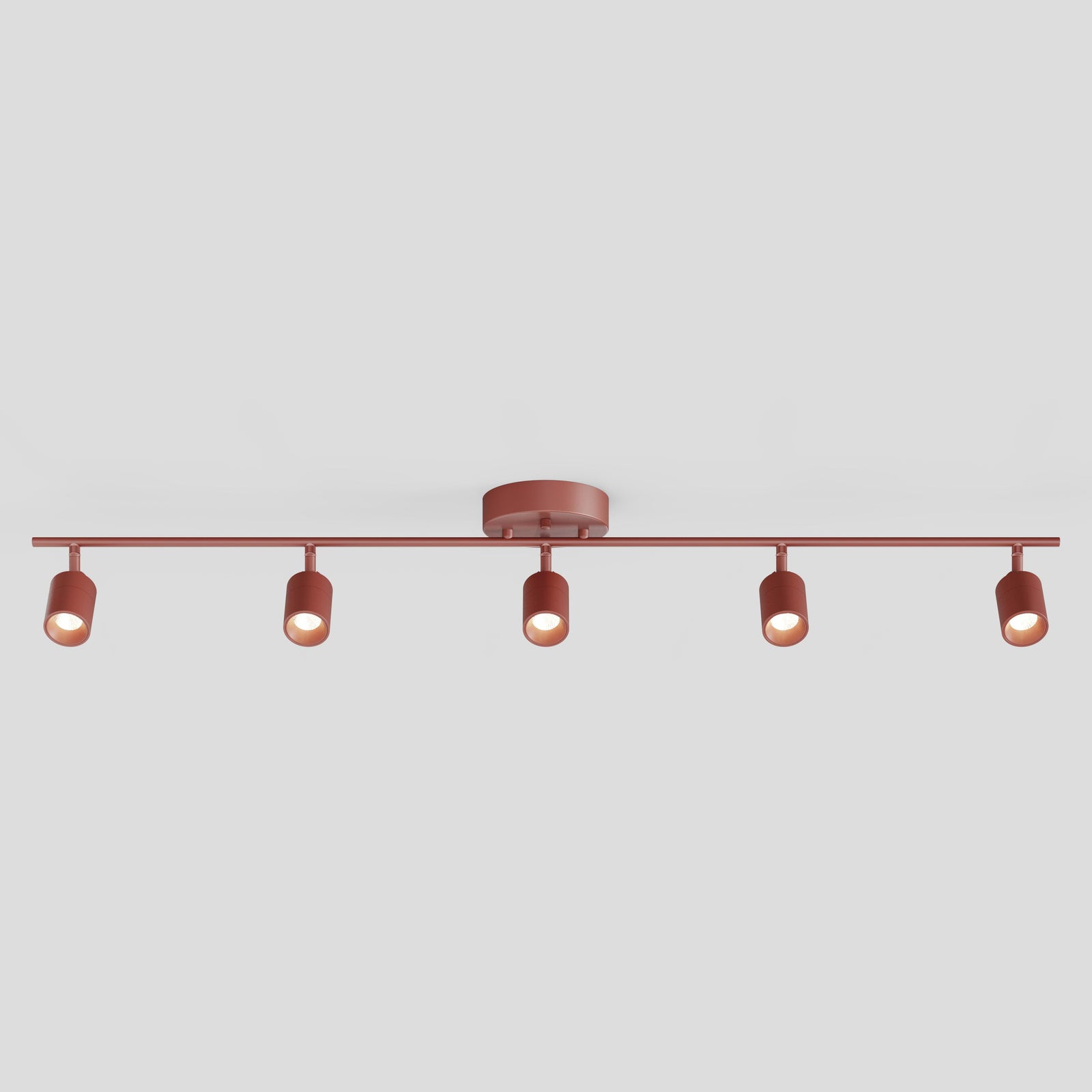 Shura 5 Head Track Light — Matte Burnt Sienna / 3000K