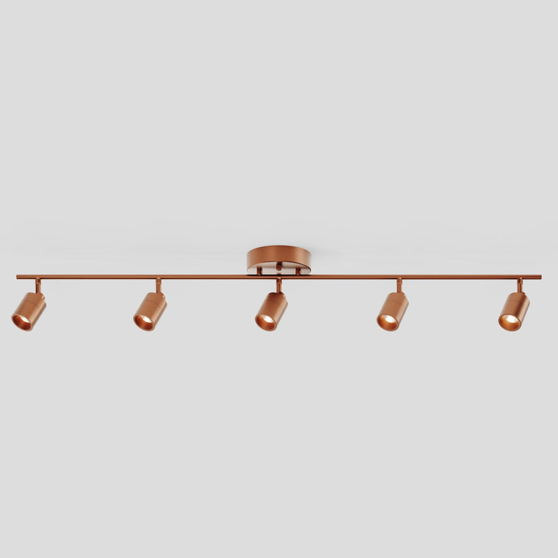 Shura 5 Head Track Light — Brushed Copper