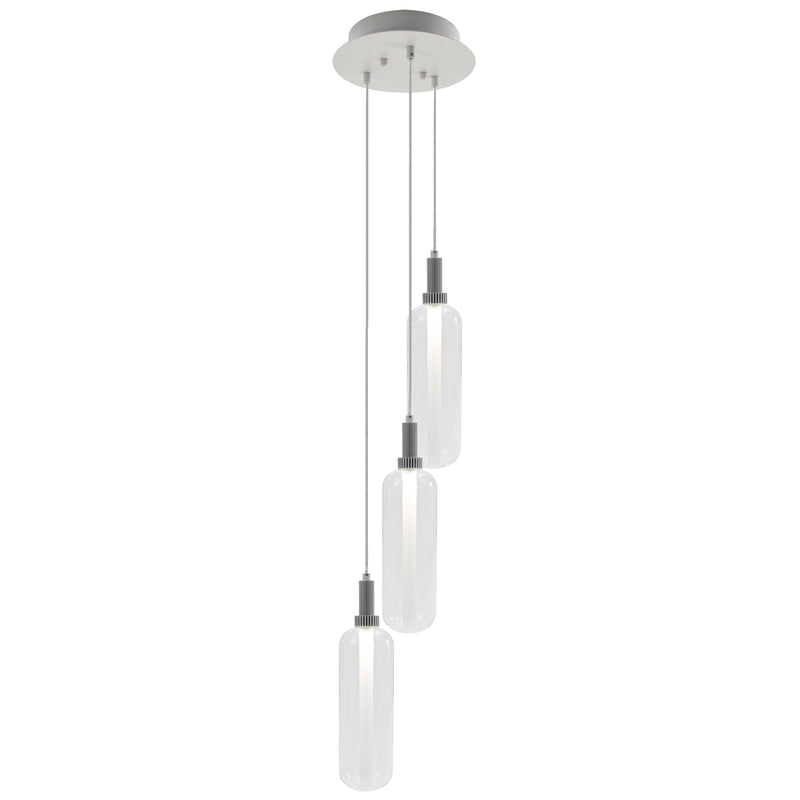 Glass Pendant LED Glass 3 Light Pendant — White