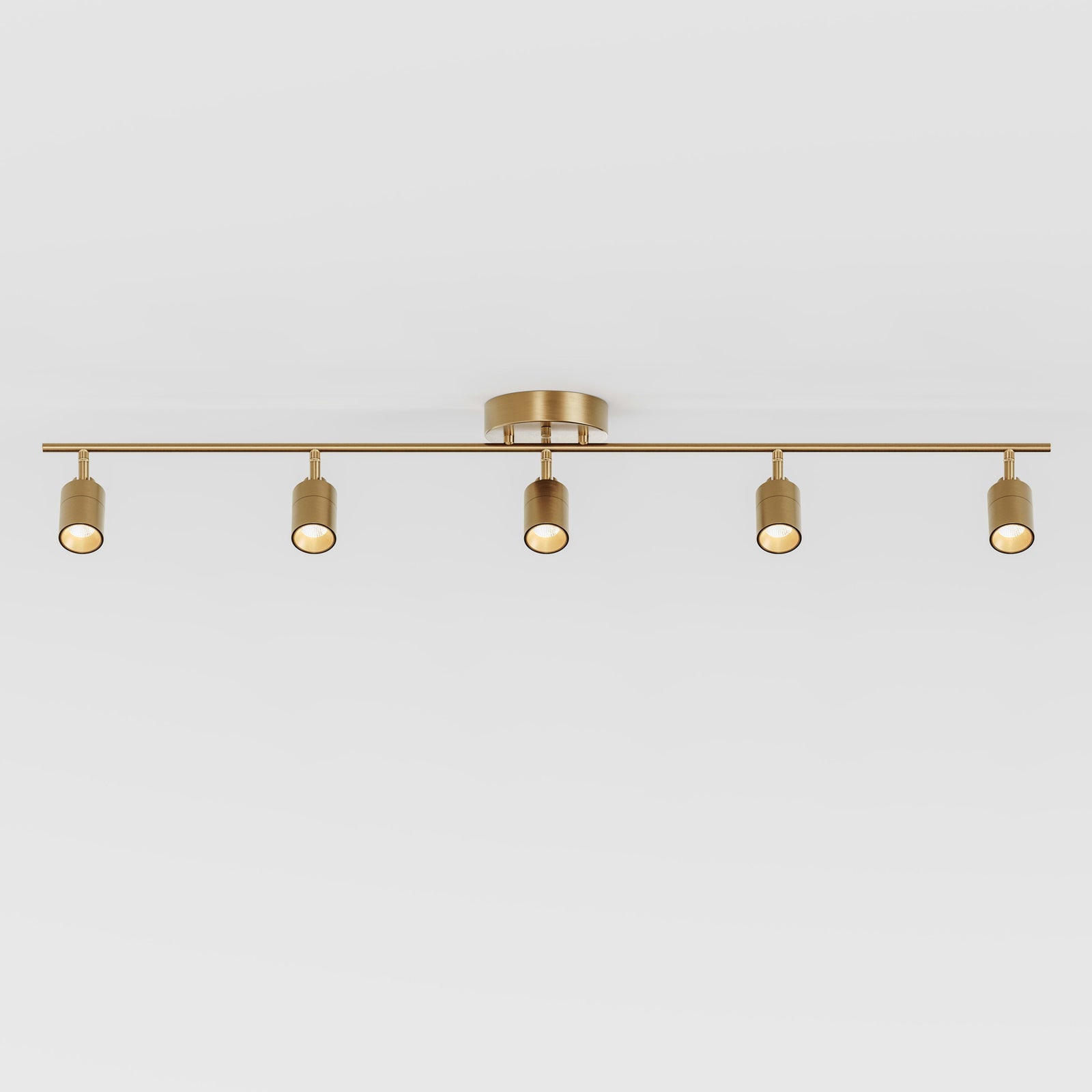 Shura 5 Head Track Light — Brushed Brass / 3000K