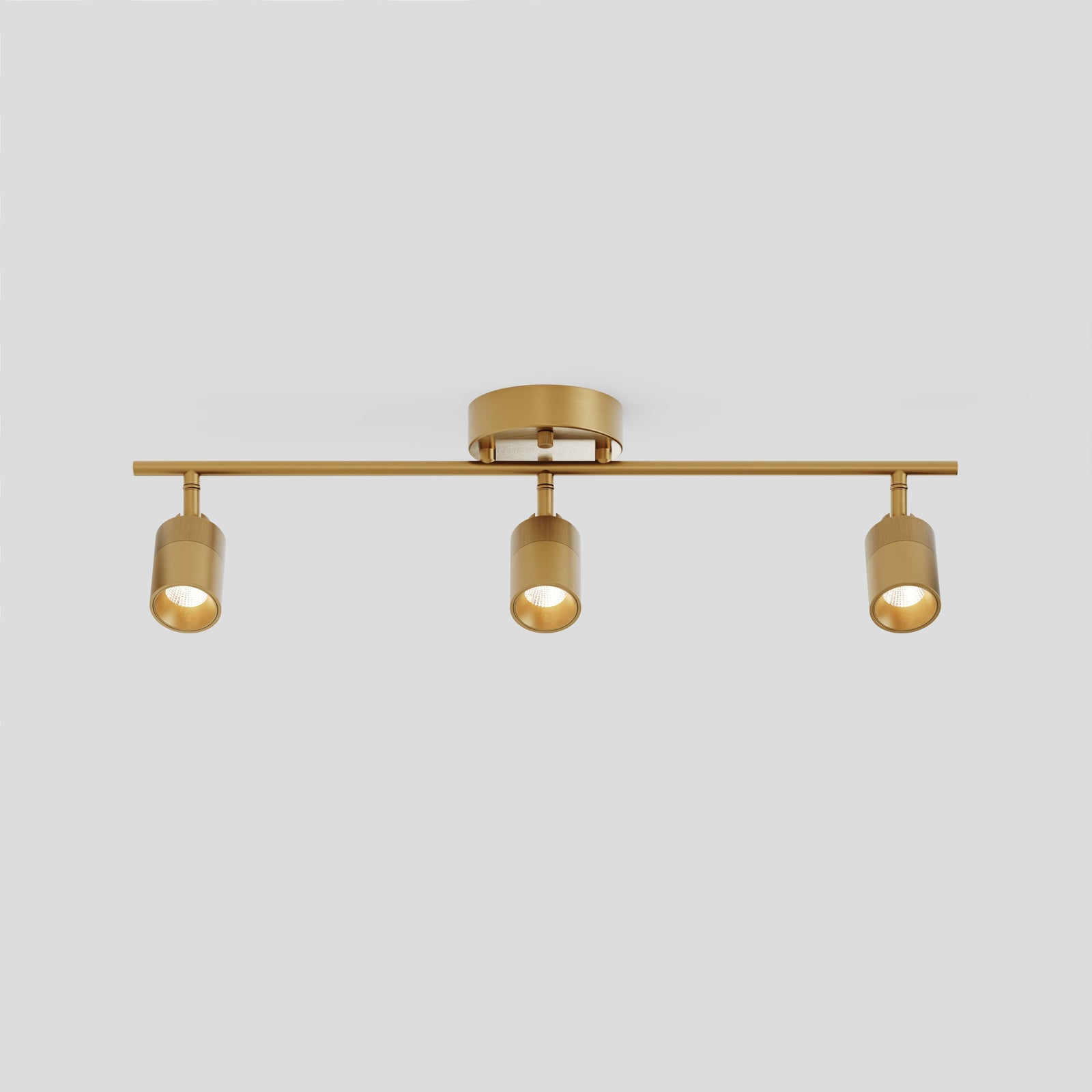 Shura 3 Head Track Light — Antique Brass
