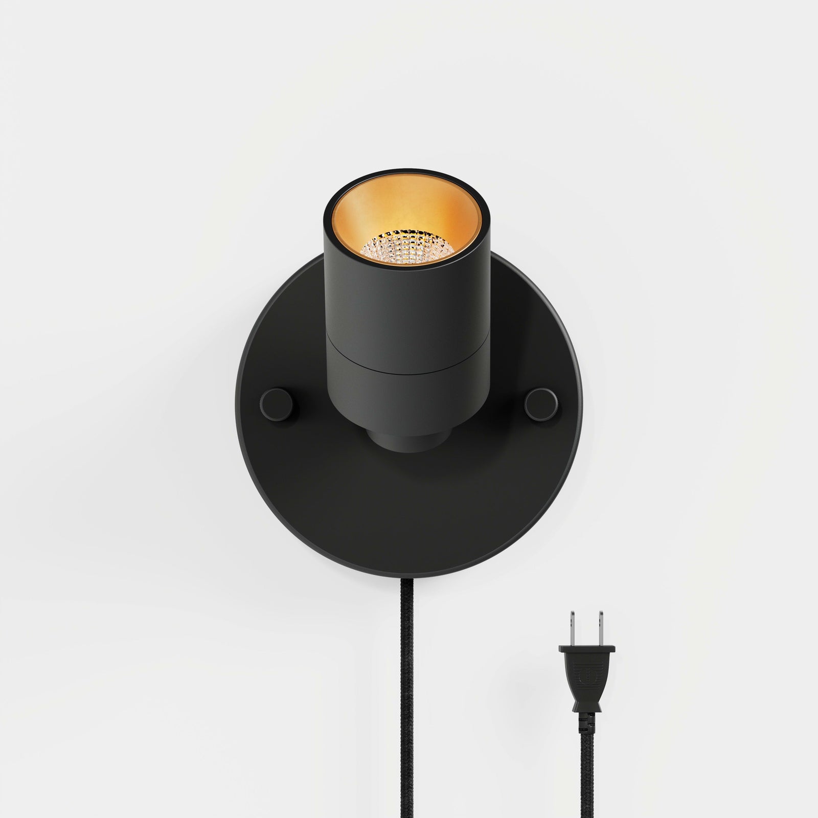 Shura 1 Head Plug-in Spot Light — Black / Plug-in