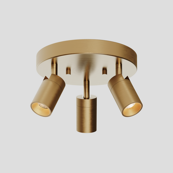 Shura 3 Head Round Flush Mount