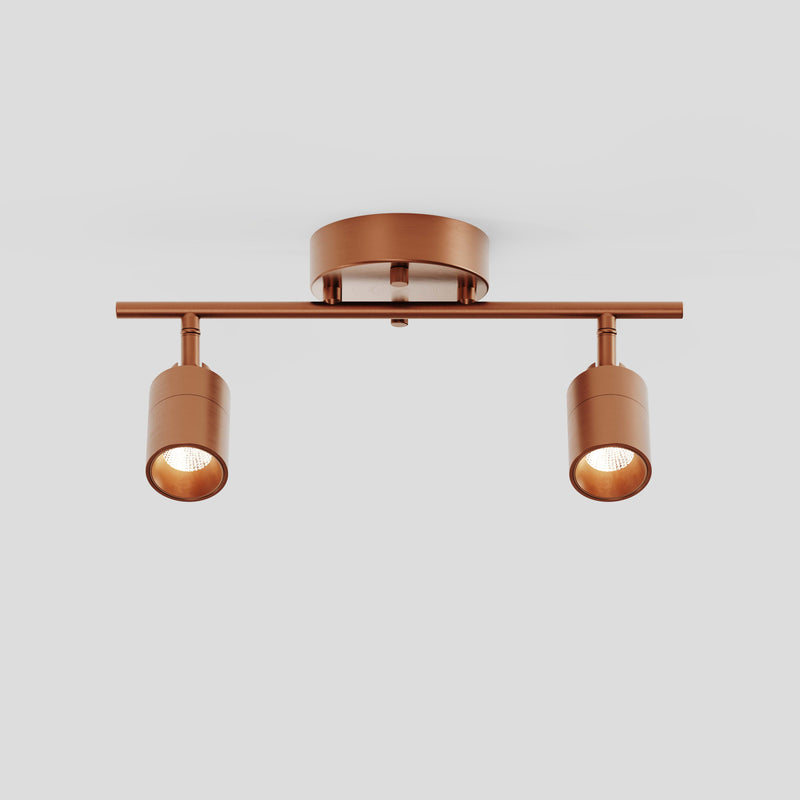 Shura 2 Head Track Light — Brushed Copper