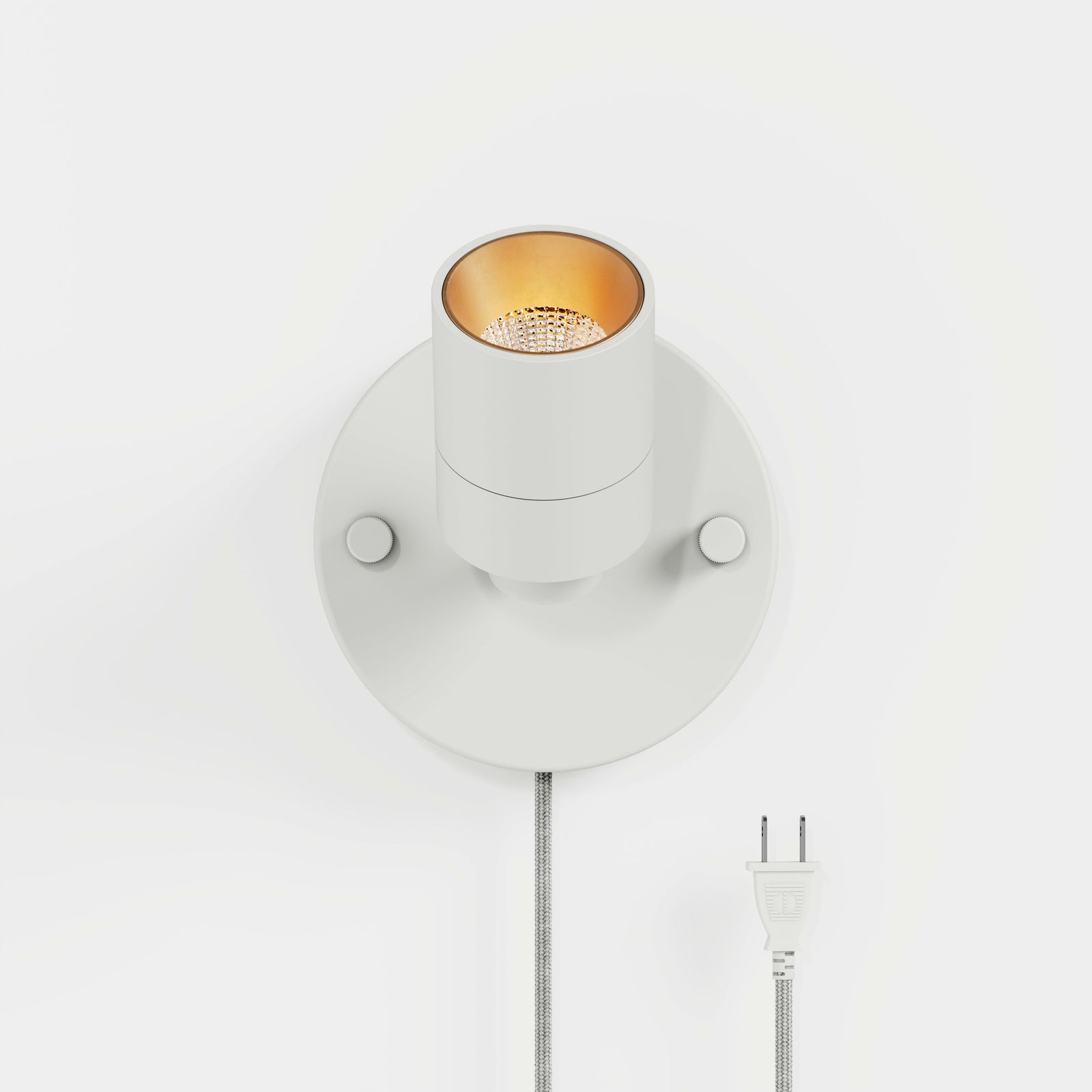 Shura 1 Head Plug-in Spot Light — White / Plug-in