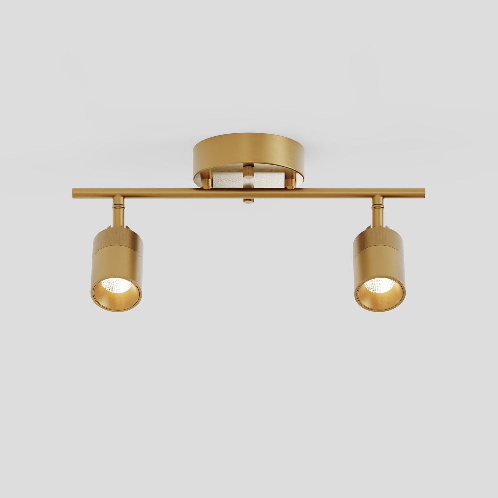 Shura 2 Head Track Light — Antique Brass