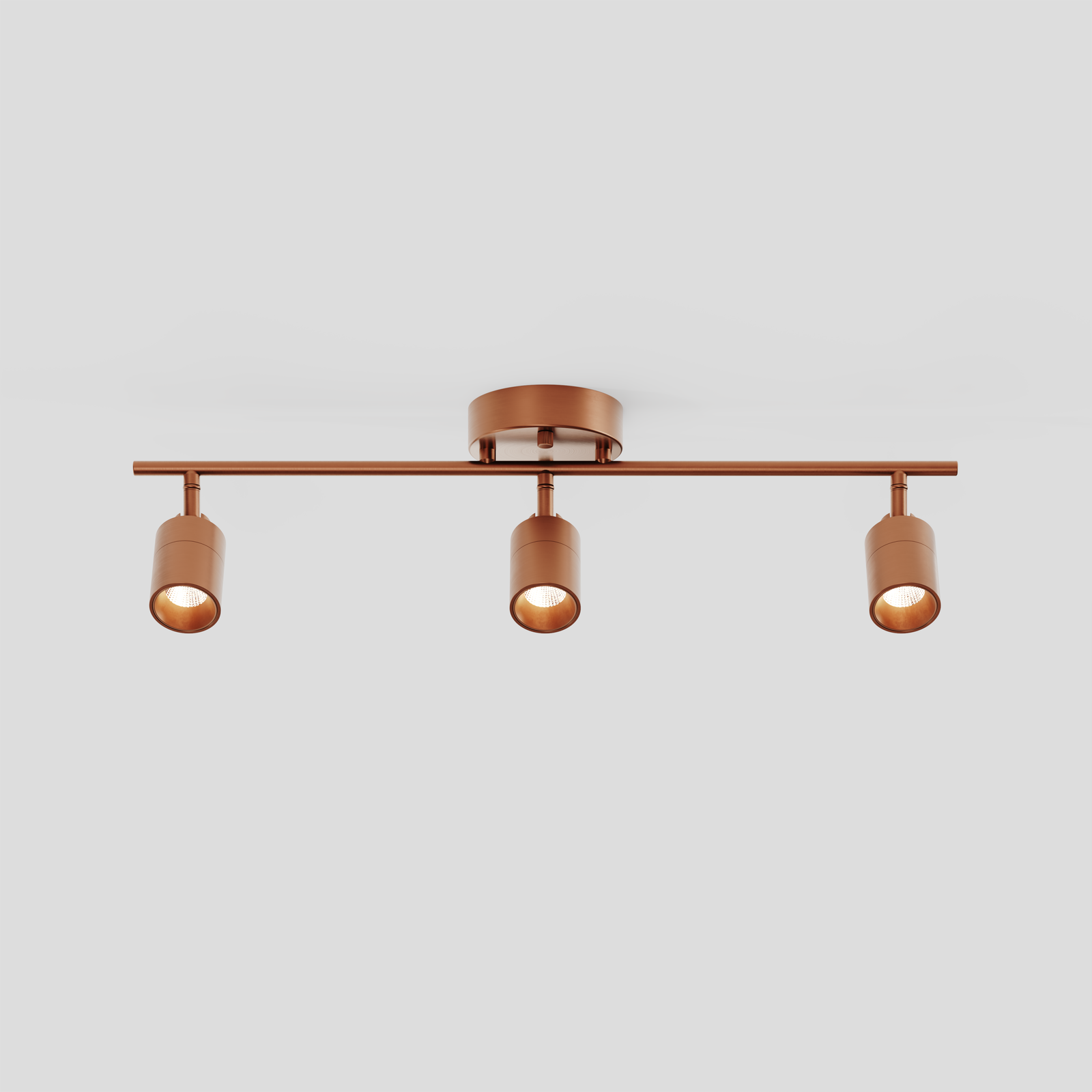 Shura 3 Head Track Light — Brushed Copper