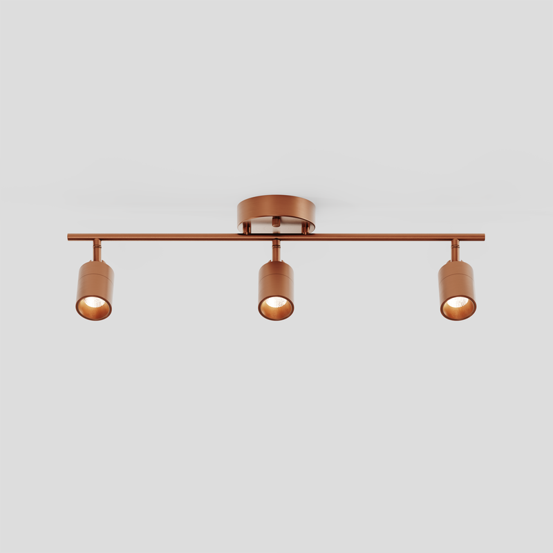 Shura 3 Head Track Light — Brushed Copper
