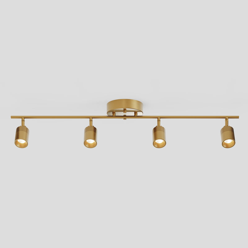 Shura 4 Head Track Light — Antique Brass