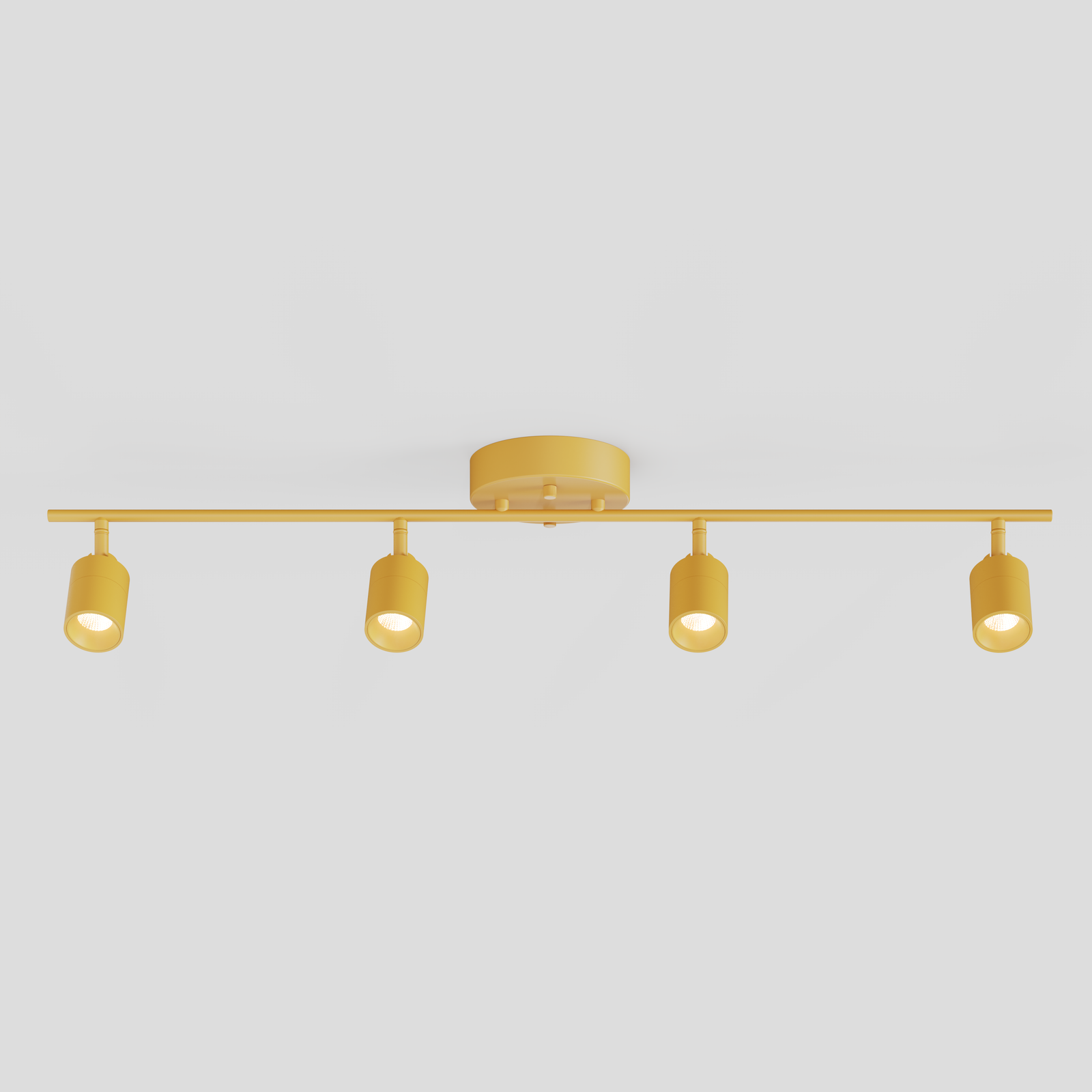 Shura 4 Head Track Light — Matte Mustard Yellow / 3000K