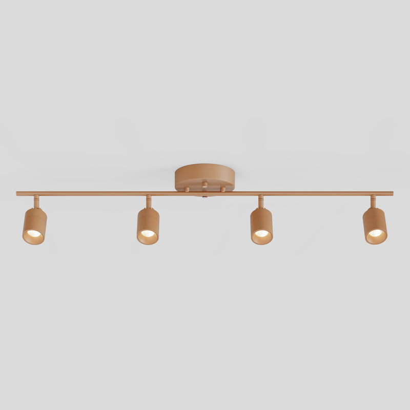Shura 4 Head Track Light — Matte Warm Brown