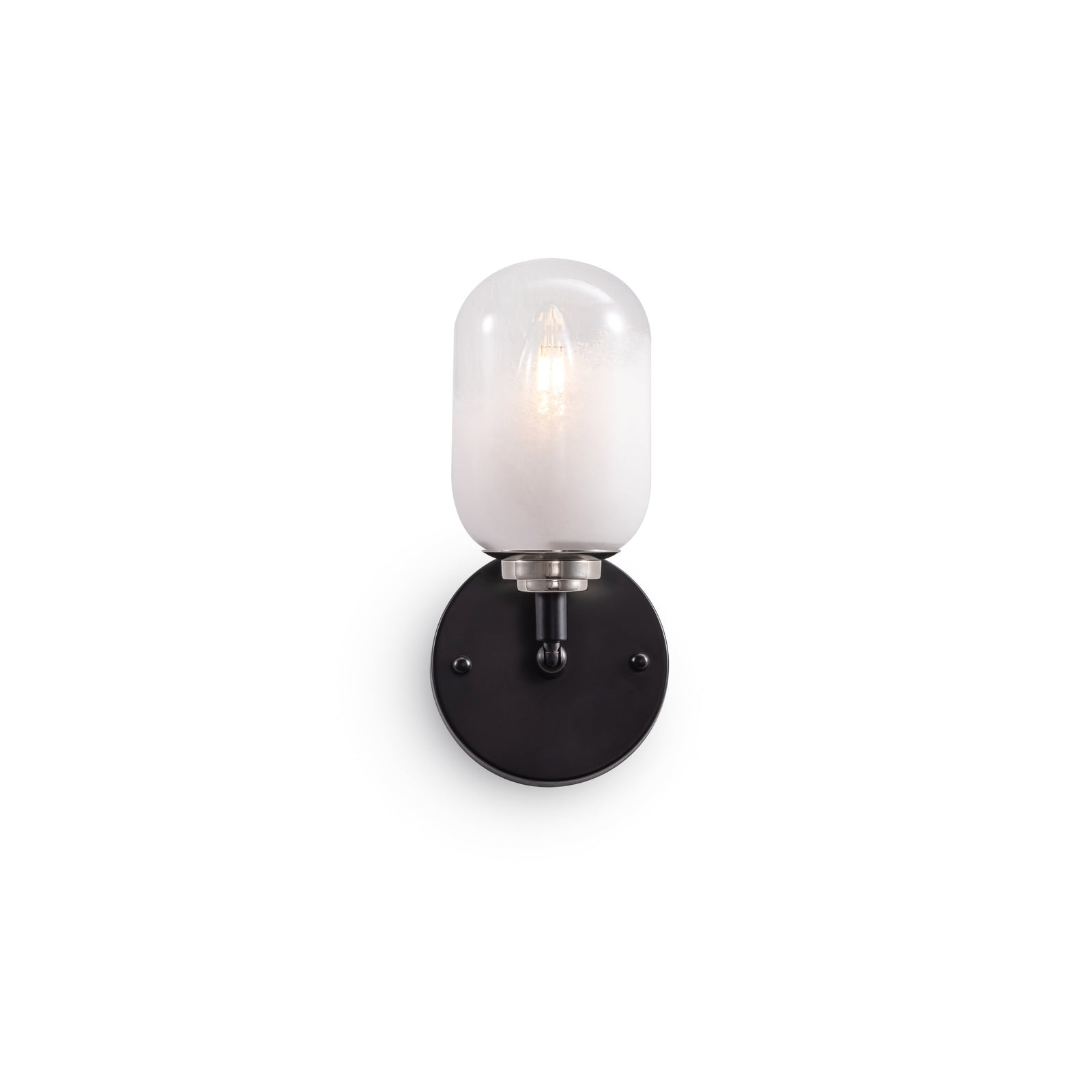 Seren 1 Light Wall Sconce — Matte Black