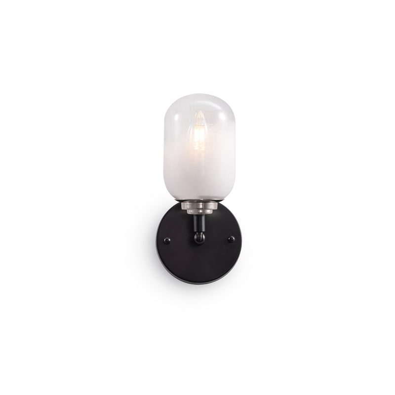 Seren 1 Light Wall Sconce — Matte Black