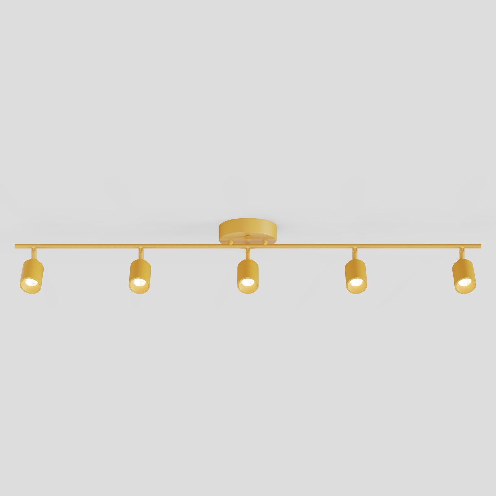 Shura 5 Head Track Light — Matte Mustard Yellow / 3000K