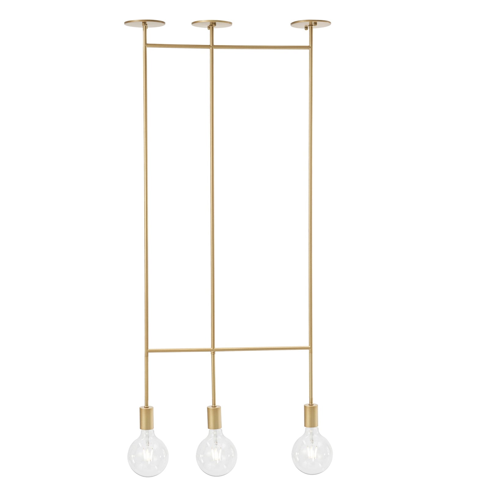 Modern Pendant Modern Style Pendant 3 Light — Gold
