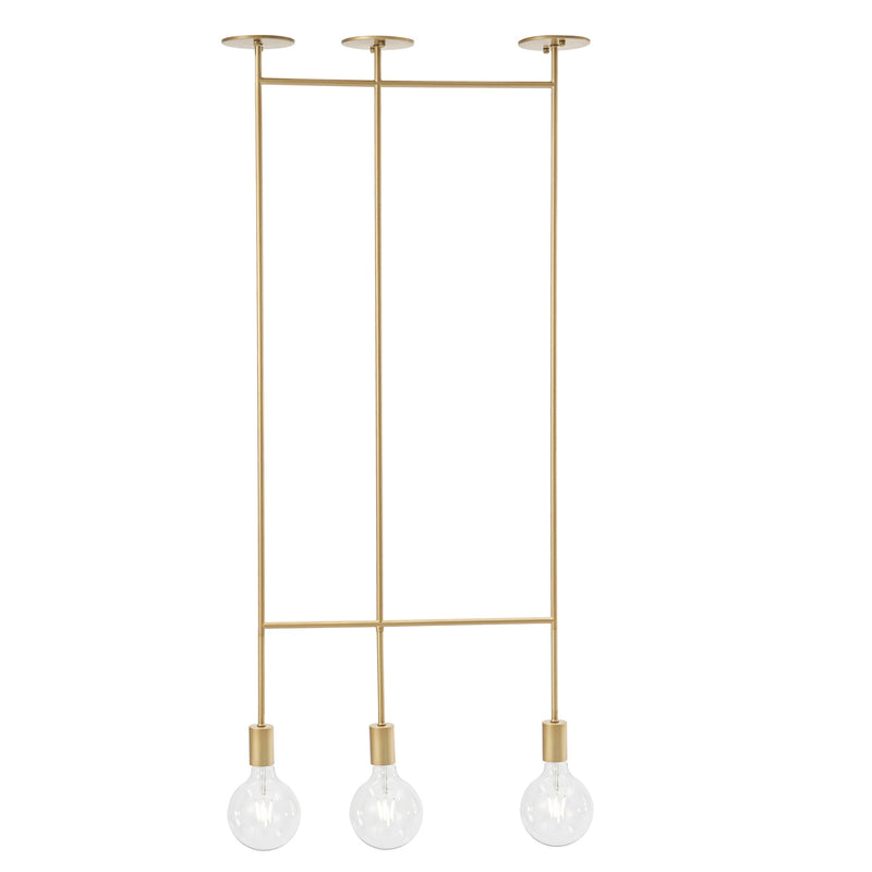 Modern Pendant Modern Style Pendant 3 Light — Gold