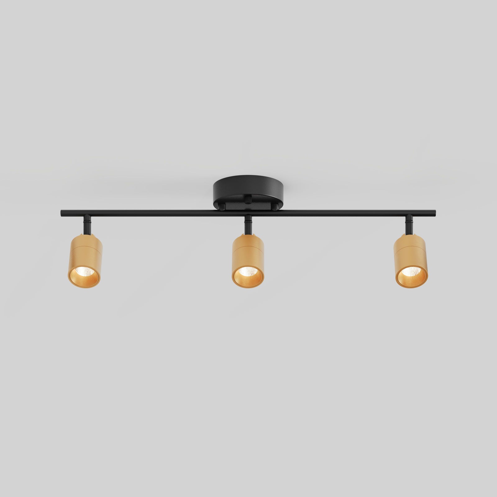 Shura 3 Head Track Light — Brass And Black