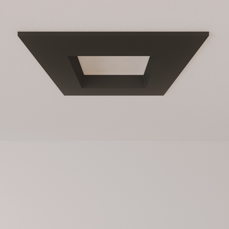 Likora 4" Square Trim Downlight — Black