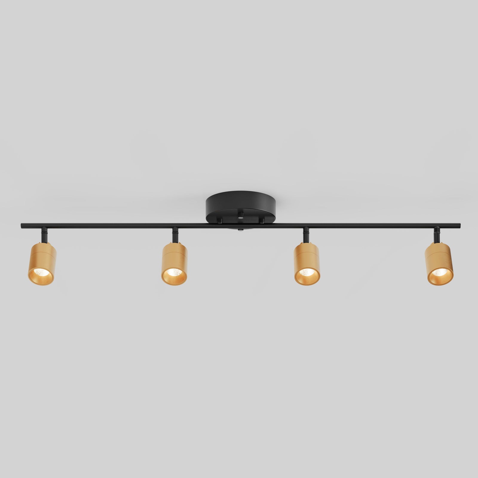 Shura 4 Head Track Light — Brass And Black / 3000K