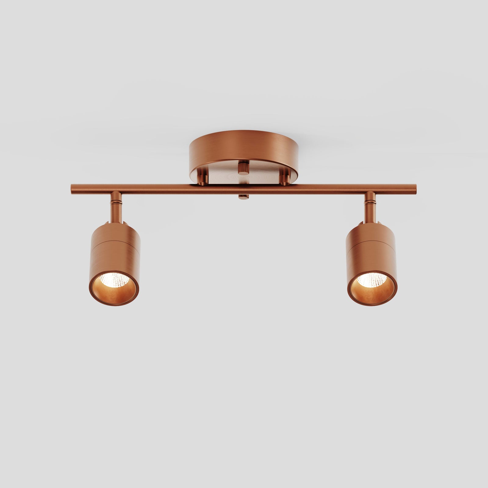 Shura 2 Head Track Light — Brushed Copper